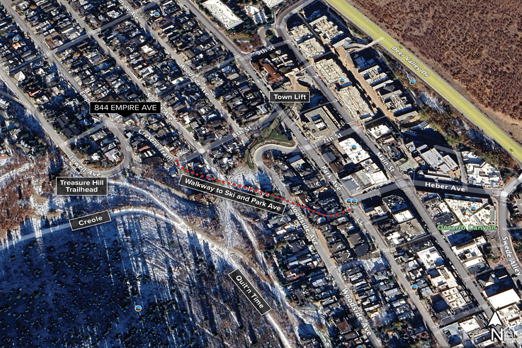 Aerial view of property\'s location