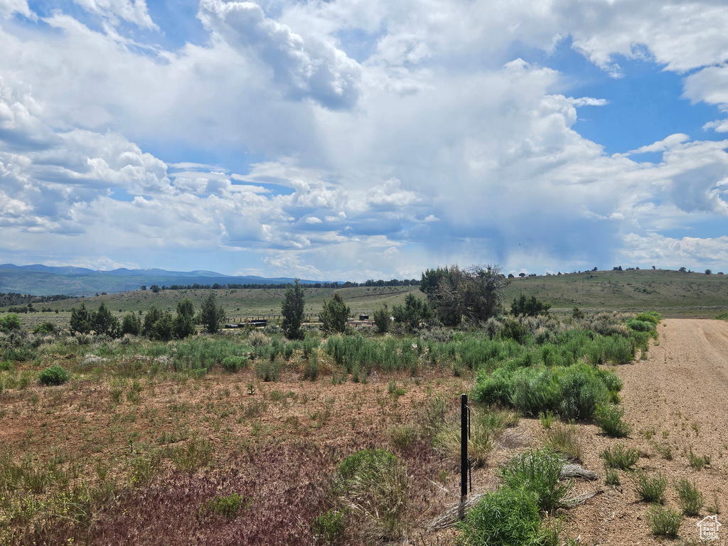 Mountain view featuring rural landscape