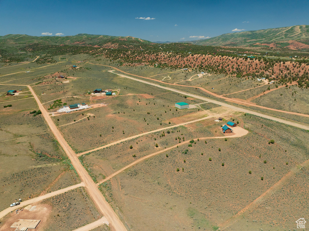View of property location with rural landscape and a mountain backdrop