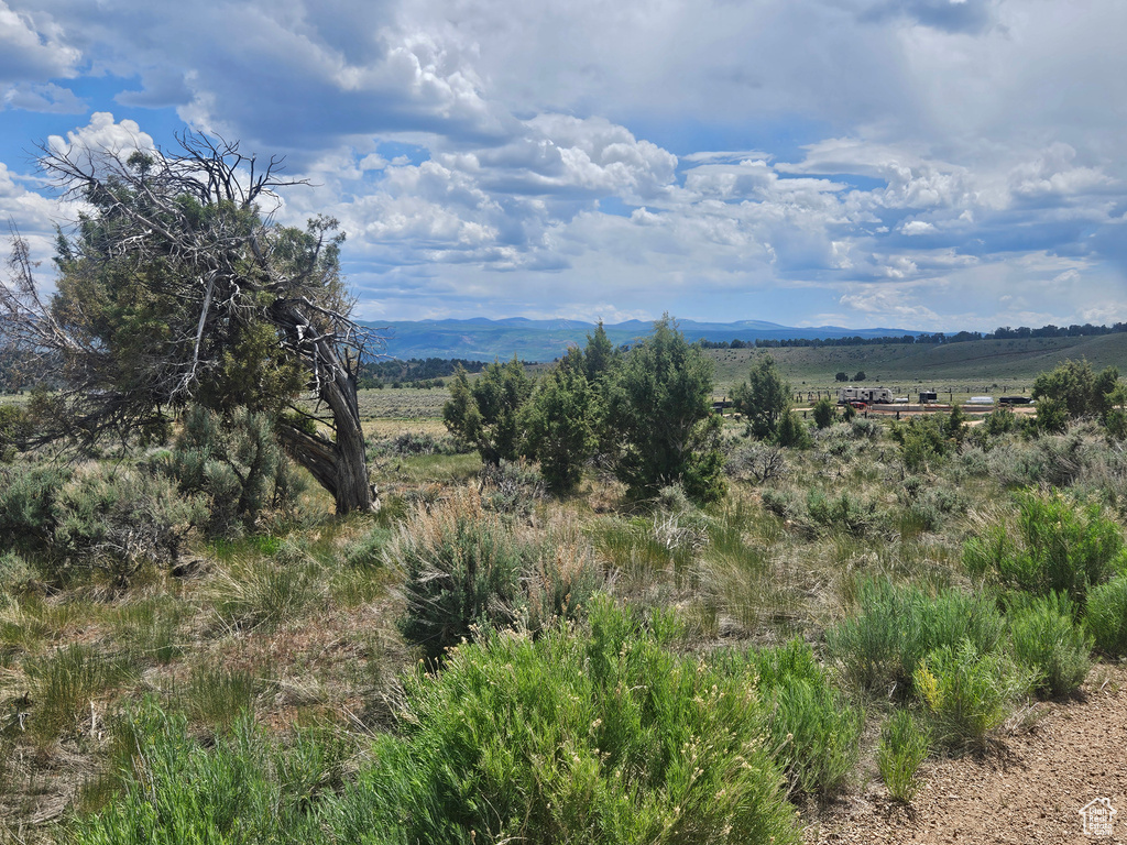 Mountain view featuring rural landscape