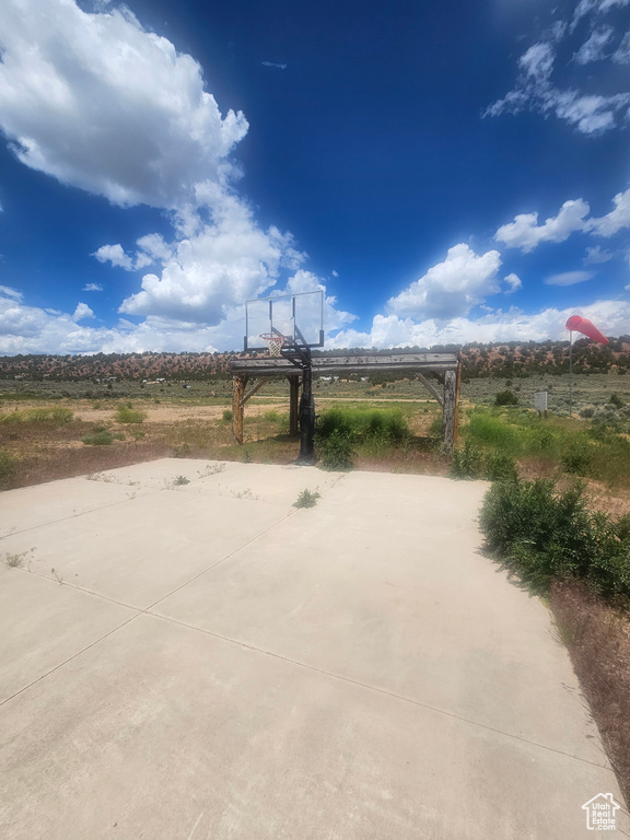 View of patio / terrace with basketball court