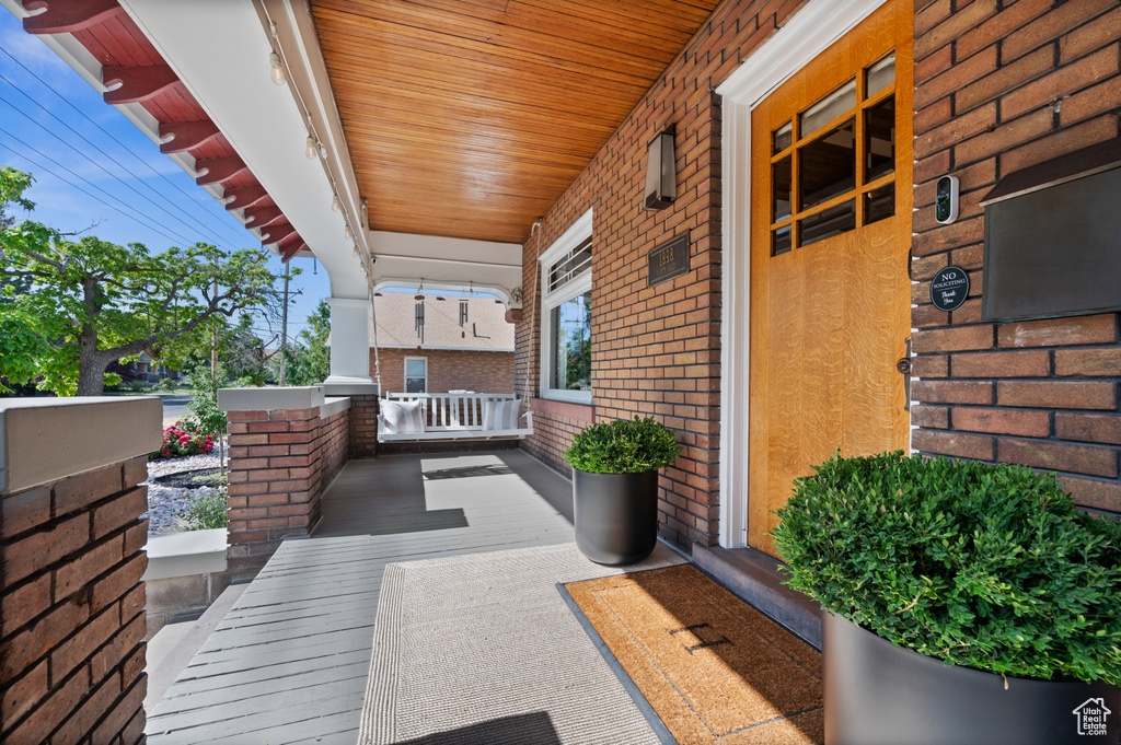 View of porch