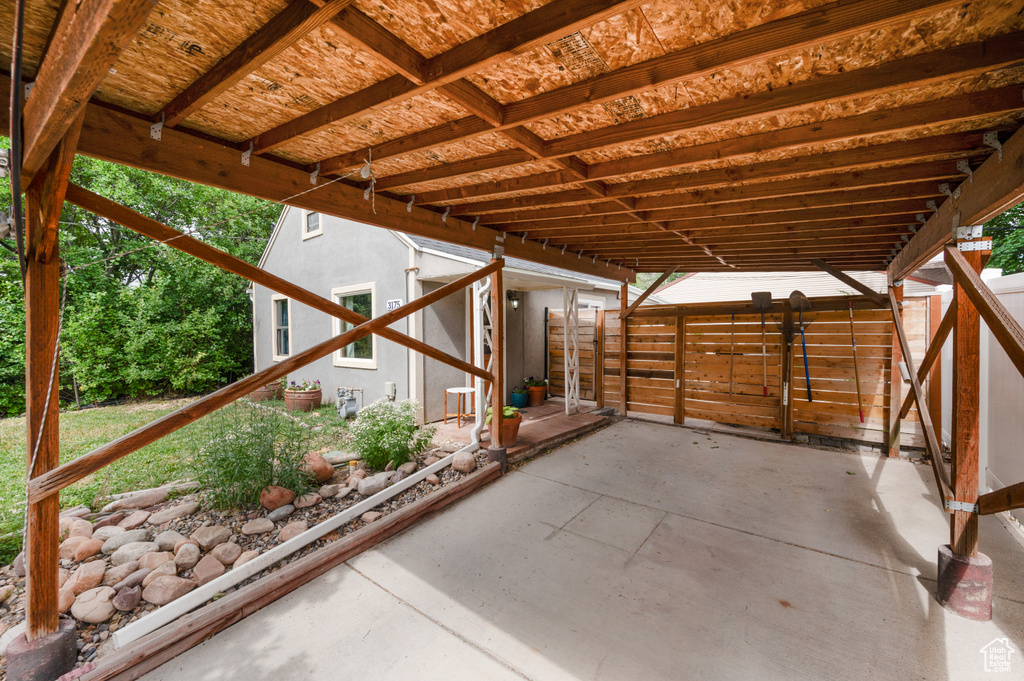 View of patio
