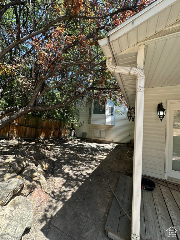 View of patio