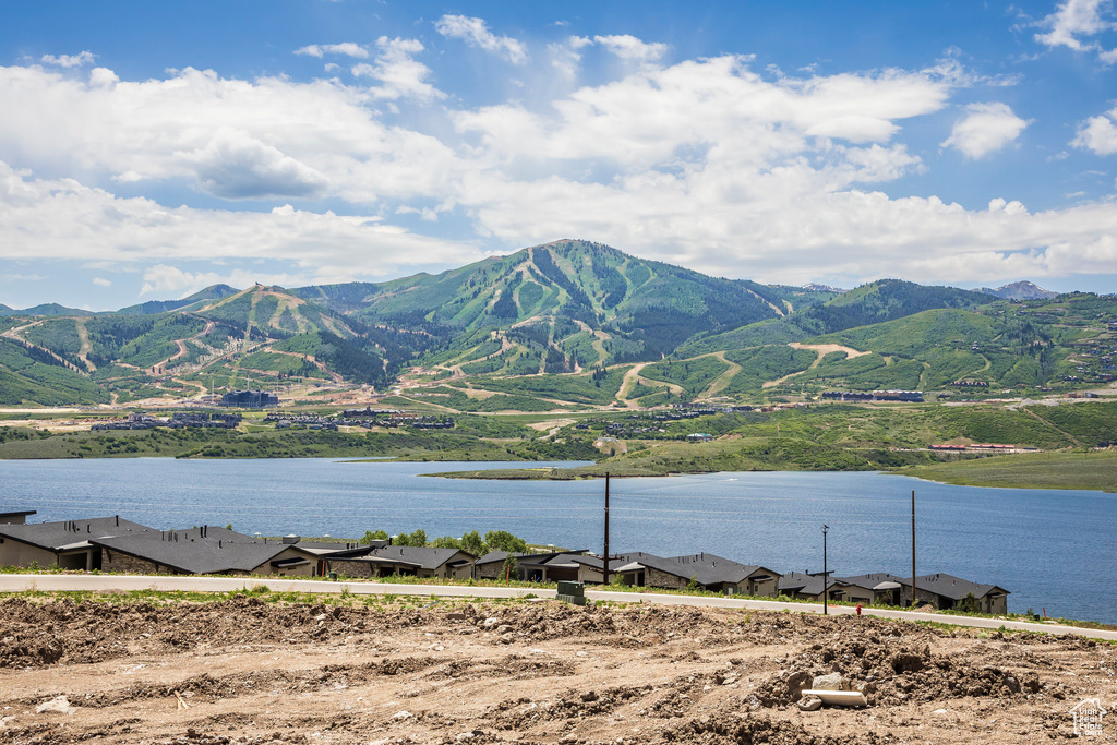 Water view with a mountain backdrop