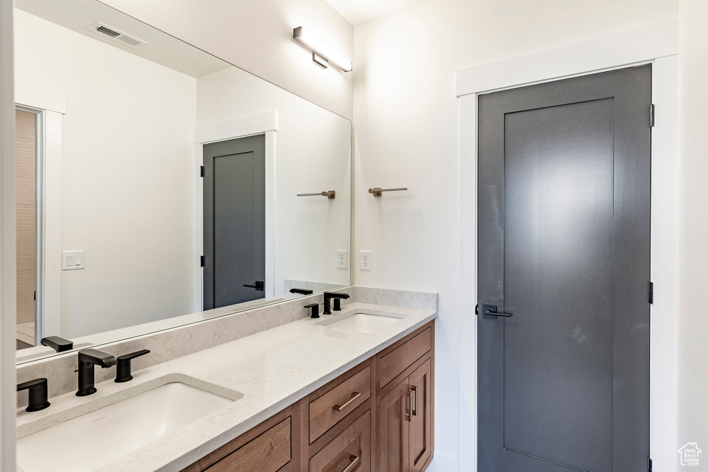Bathroom with double vanity