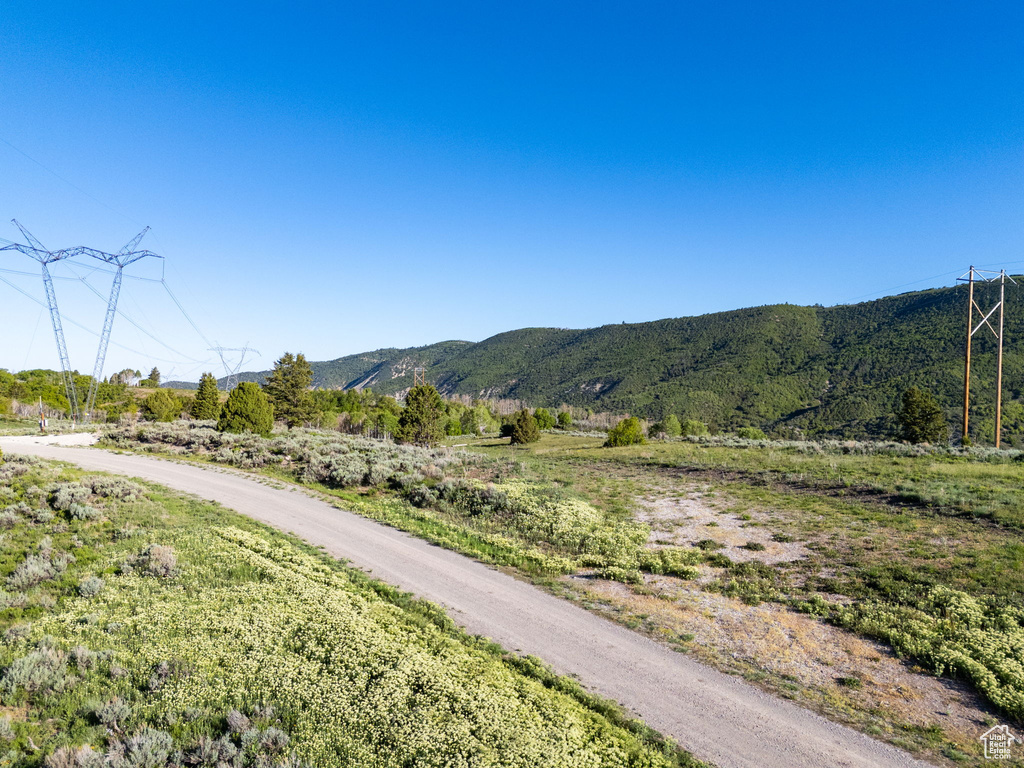 View of mountain backdrop