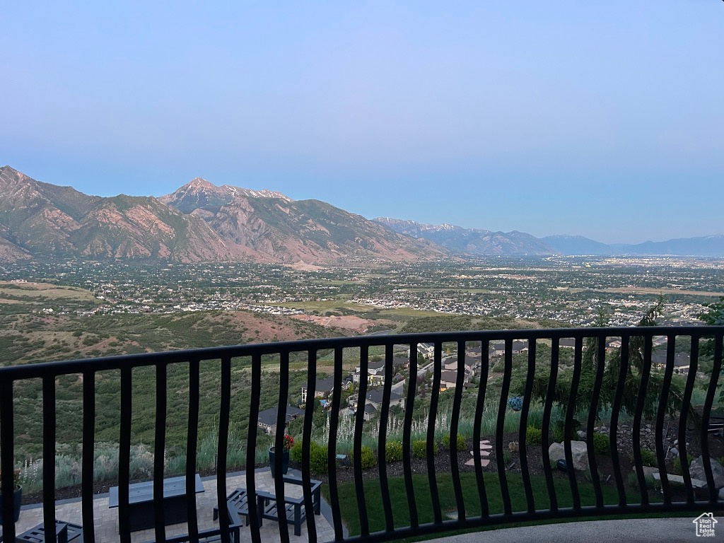View of mountain background