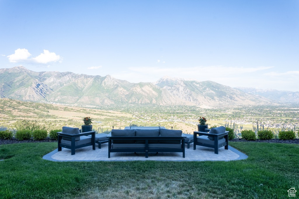View of mountain background