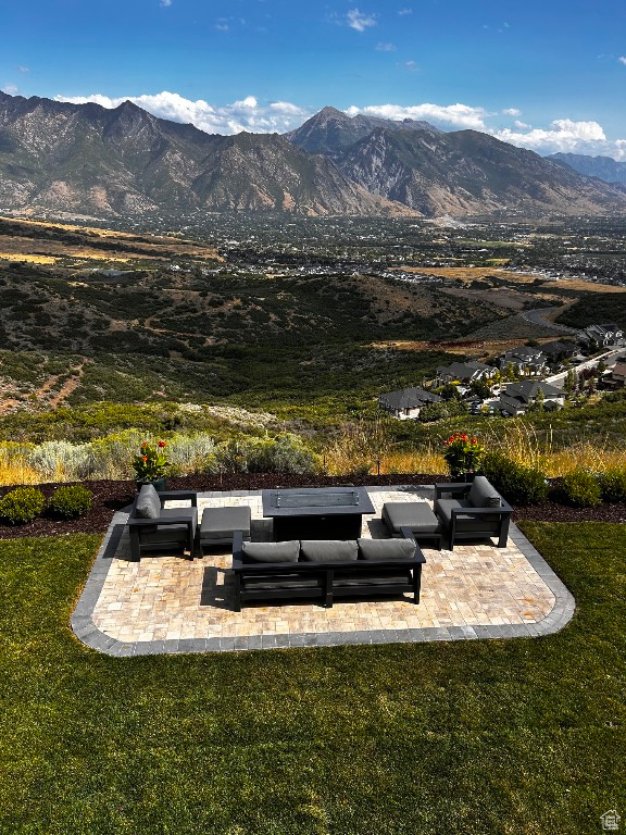 View of mountain background