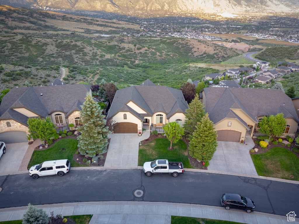 View from above of property