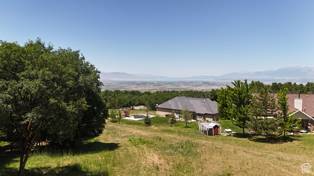 View of mountain background