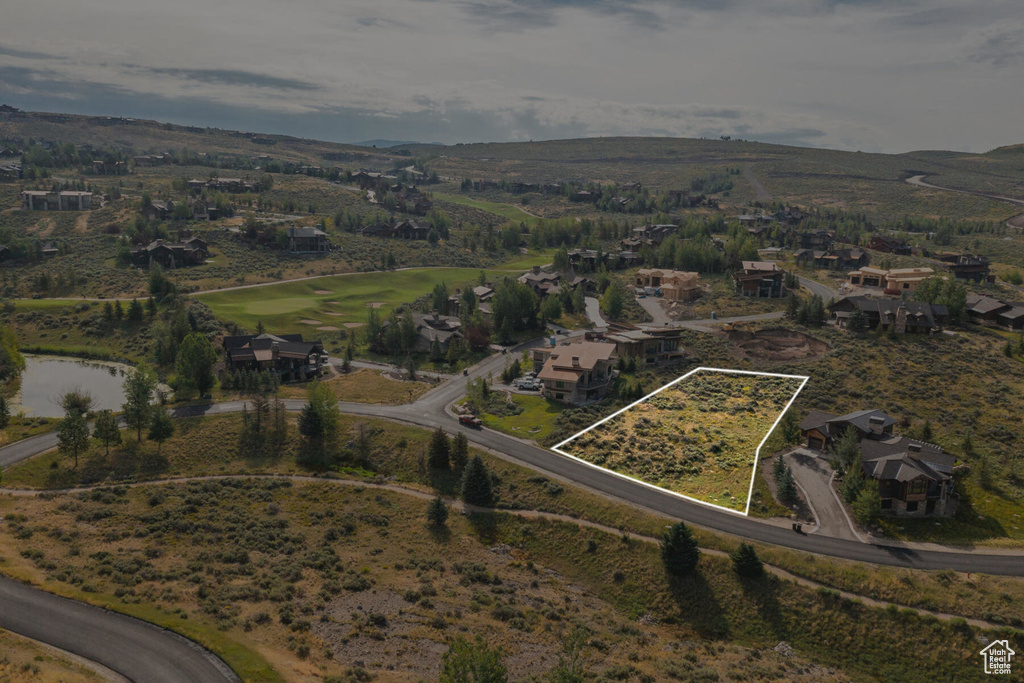 View of property location with property parcel outlined