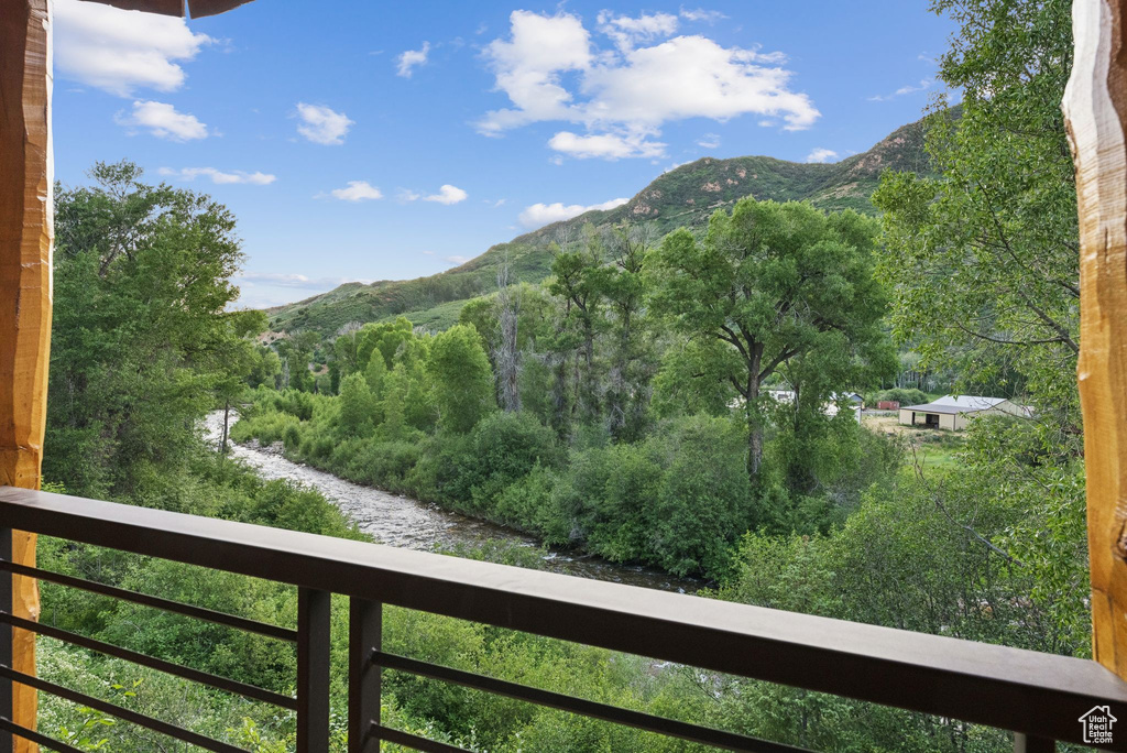View of mountain background