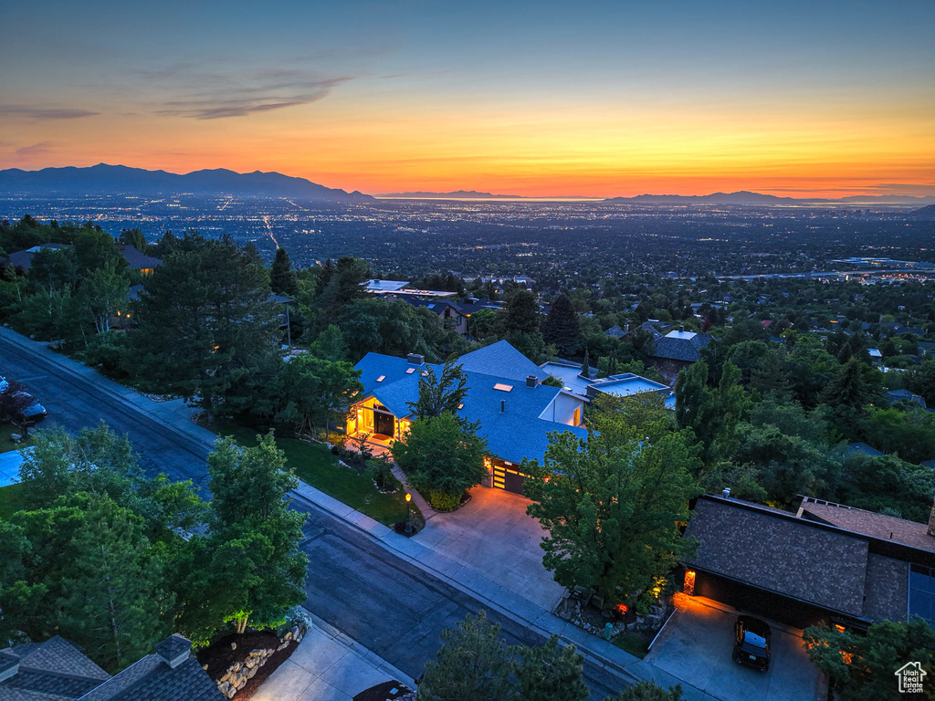 Aerial view of mountains