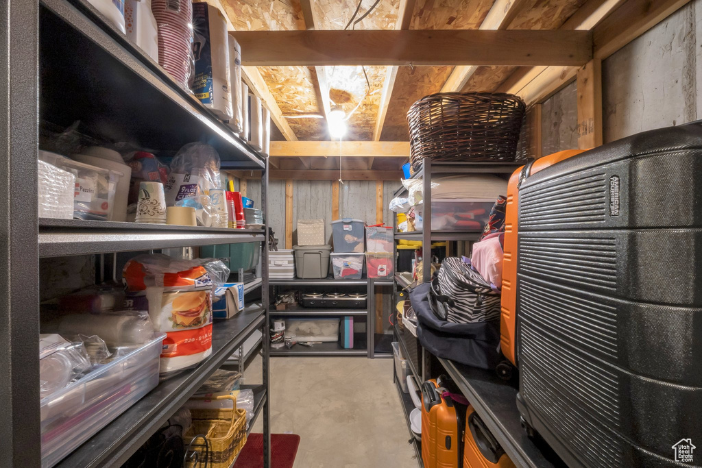 View of storage area