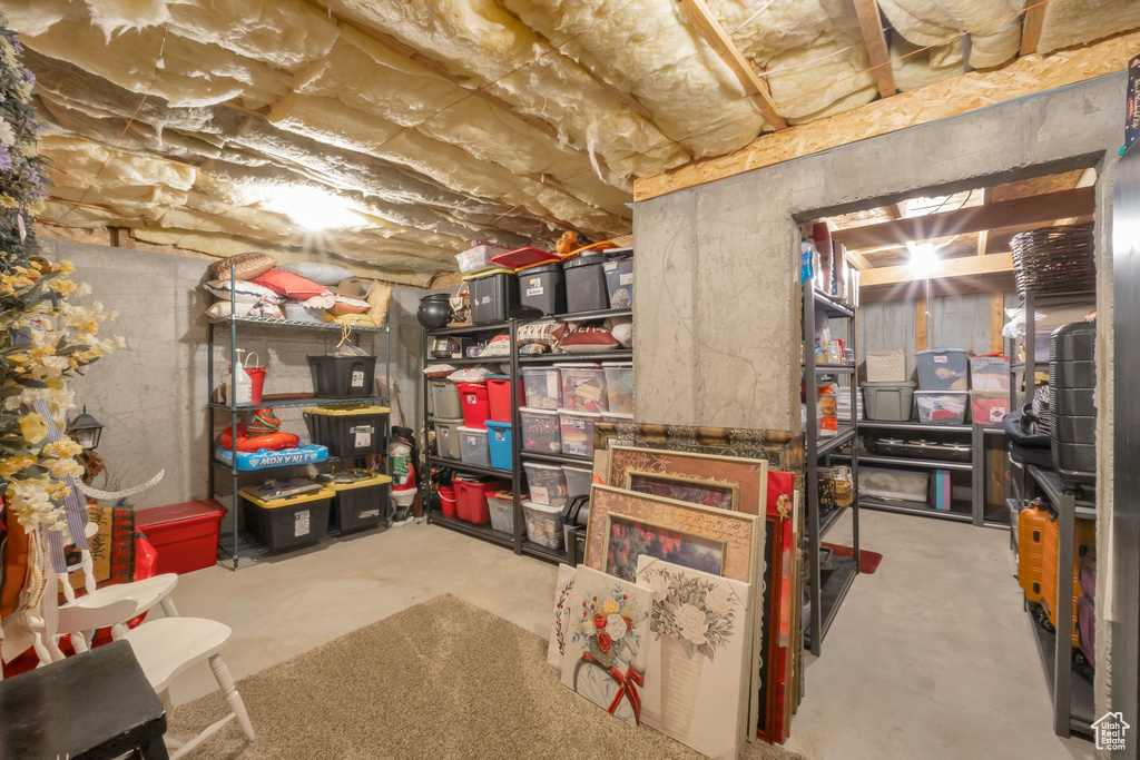 View of storage area