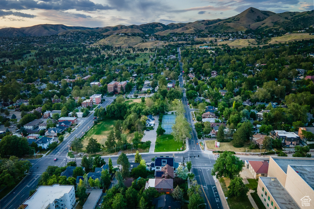 Aerial view of mountains