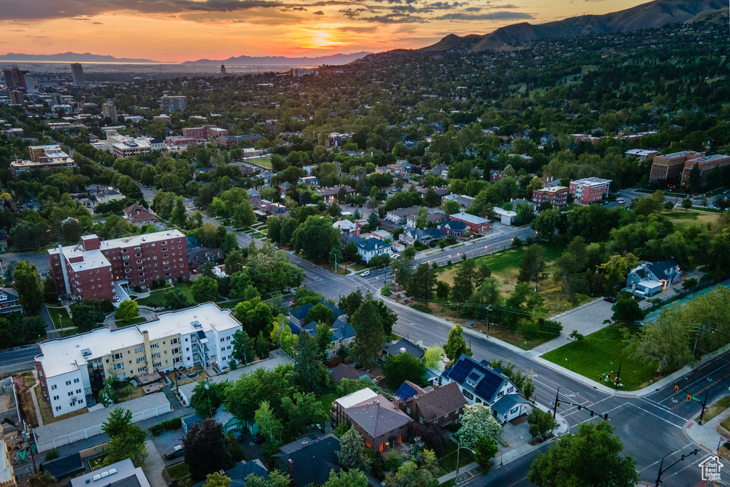 Aerial view of mountains