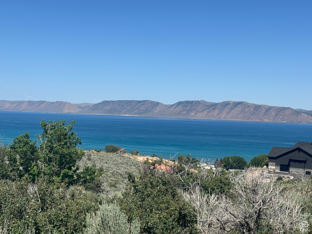 Water view with mountains