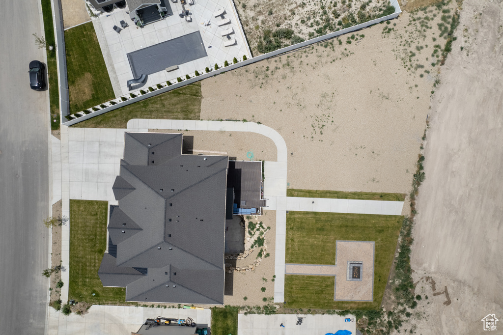 View from above of property