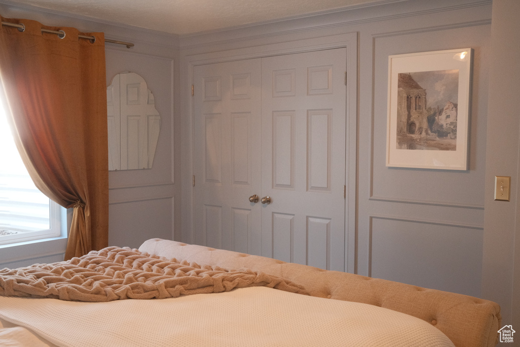 Bedroom featuring a closet