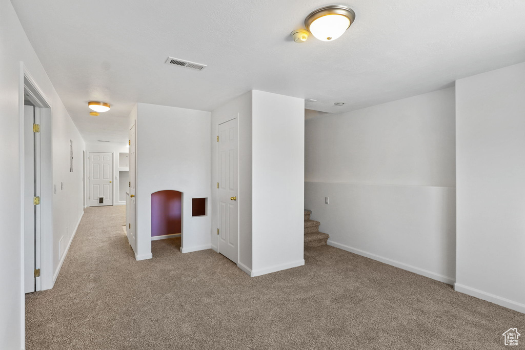 Unfurnished bedroom featuring carpet flooring