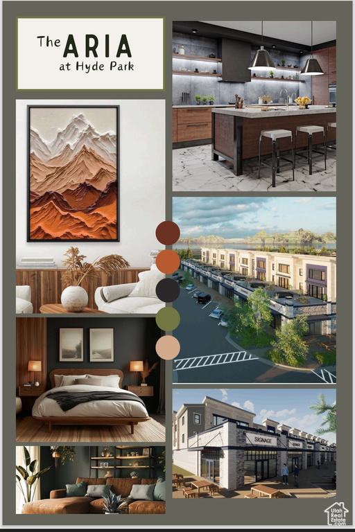 View of a document with a collage of images
