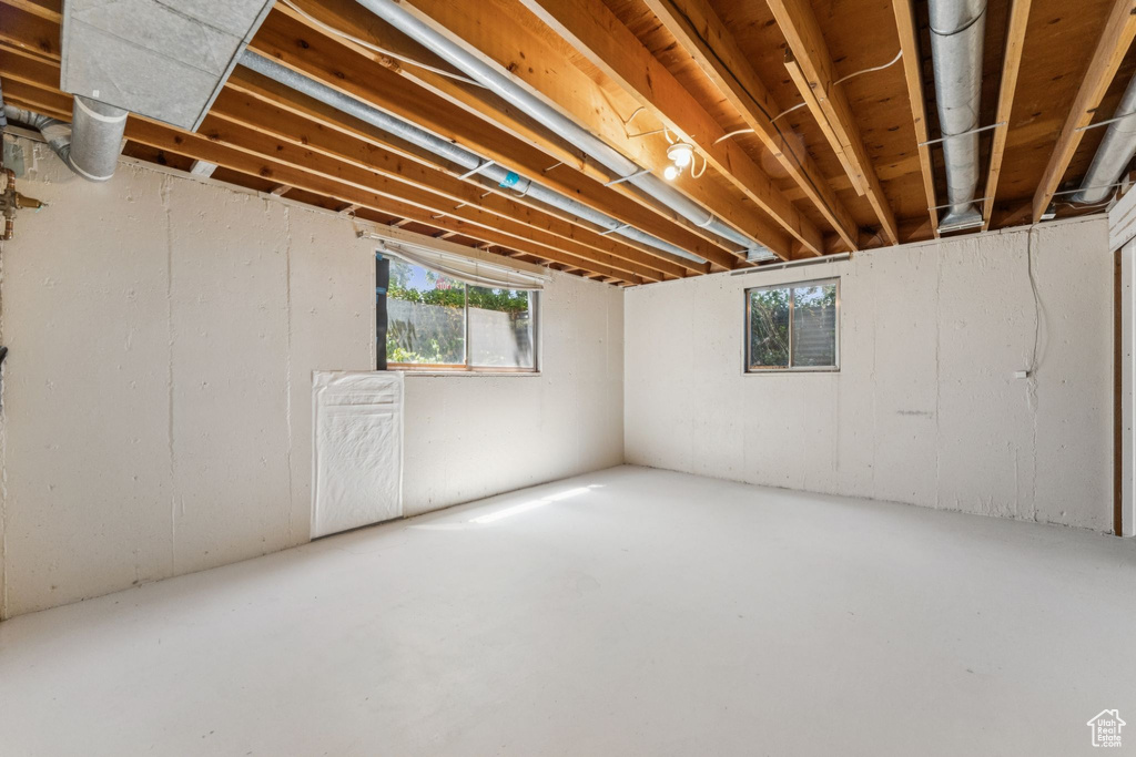 Below grade area with plenty of natural light
