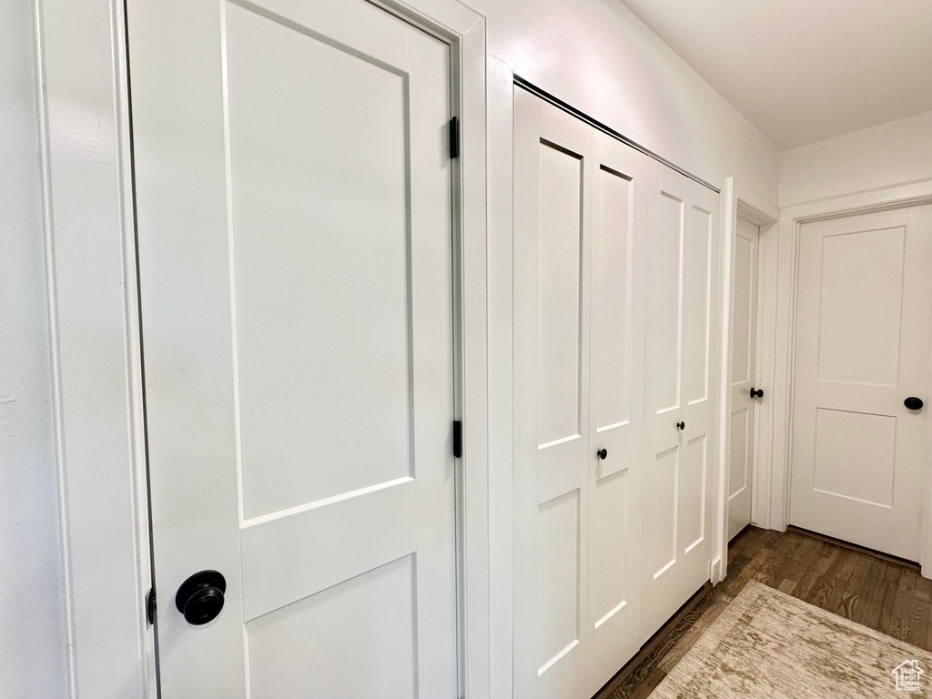 Detailed view of wood finished floors