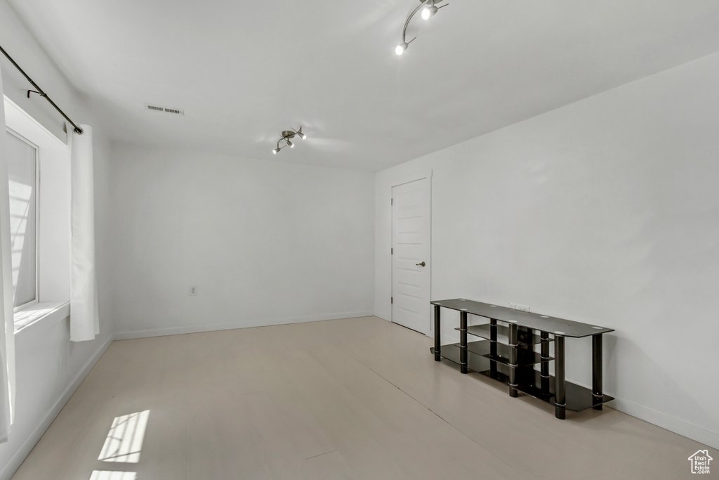 Empty room with baseboards
