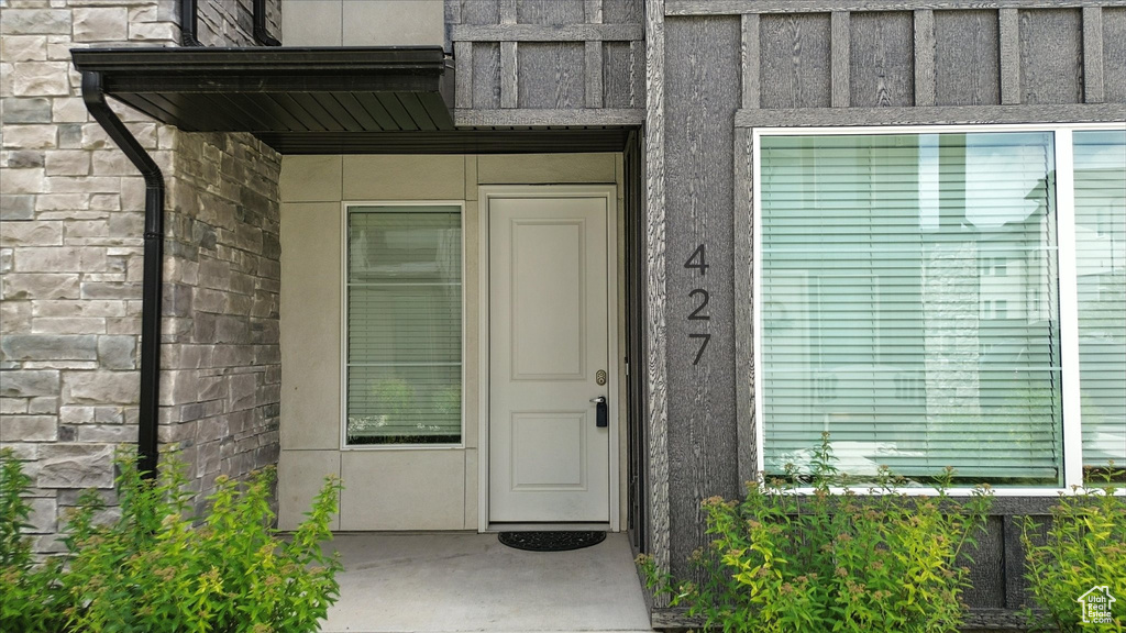 Doorway to property
