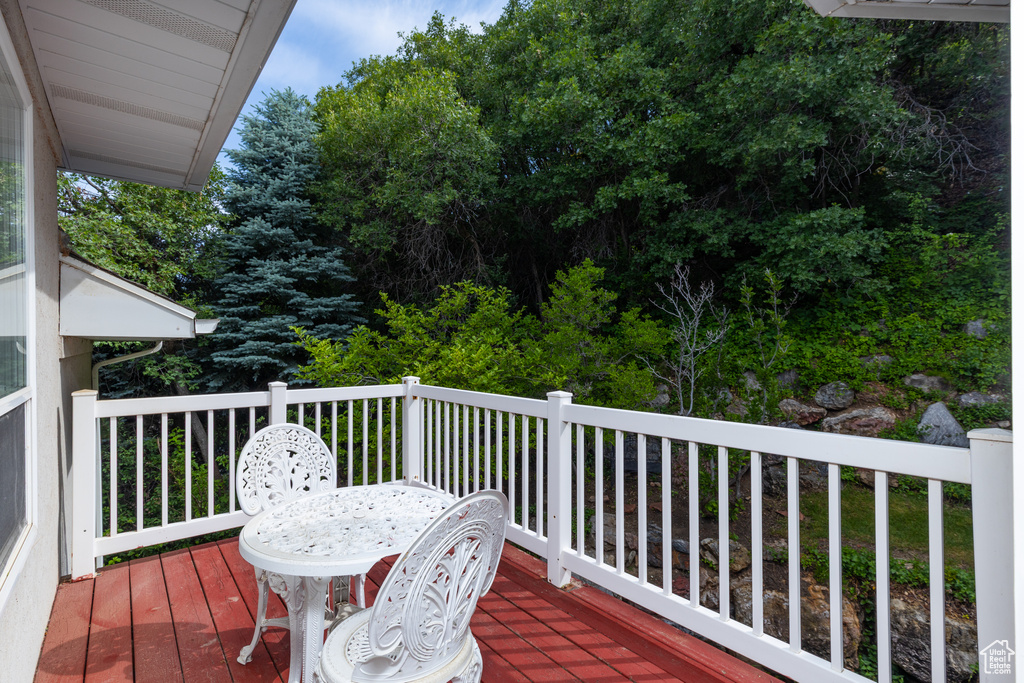 View of deck