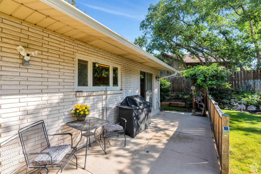 View of patio / terrace featuring grilling area