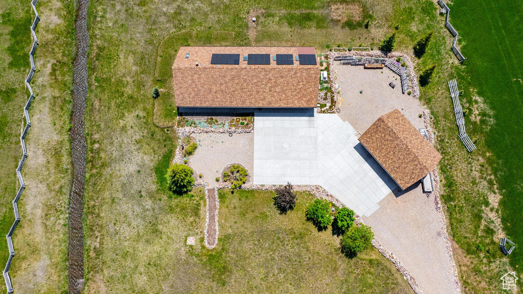Aerial view of property and surrounding area