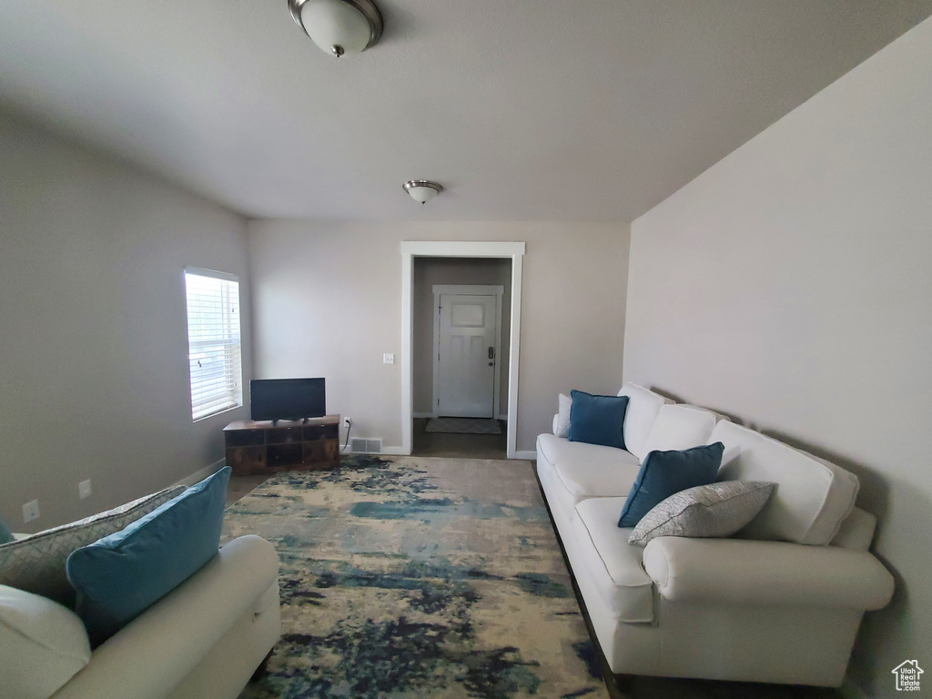 Living area with baseboards