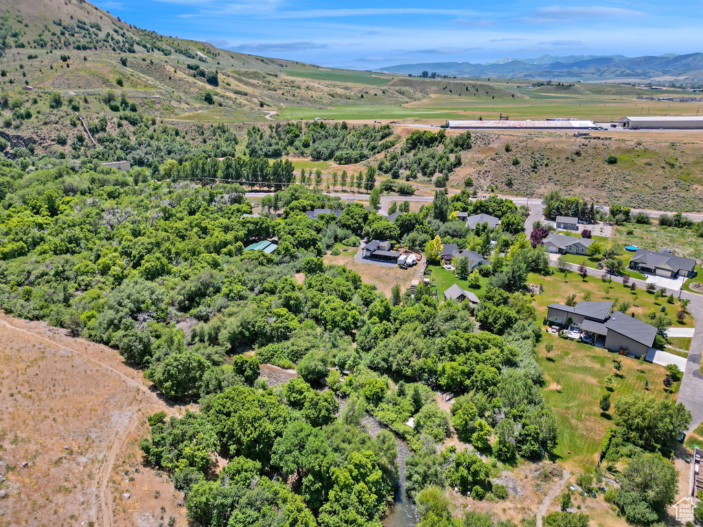 Drone / aerial view of mountains