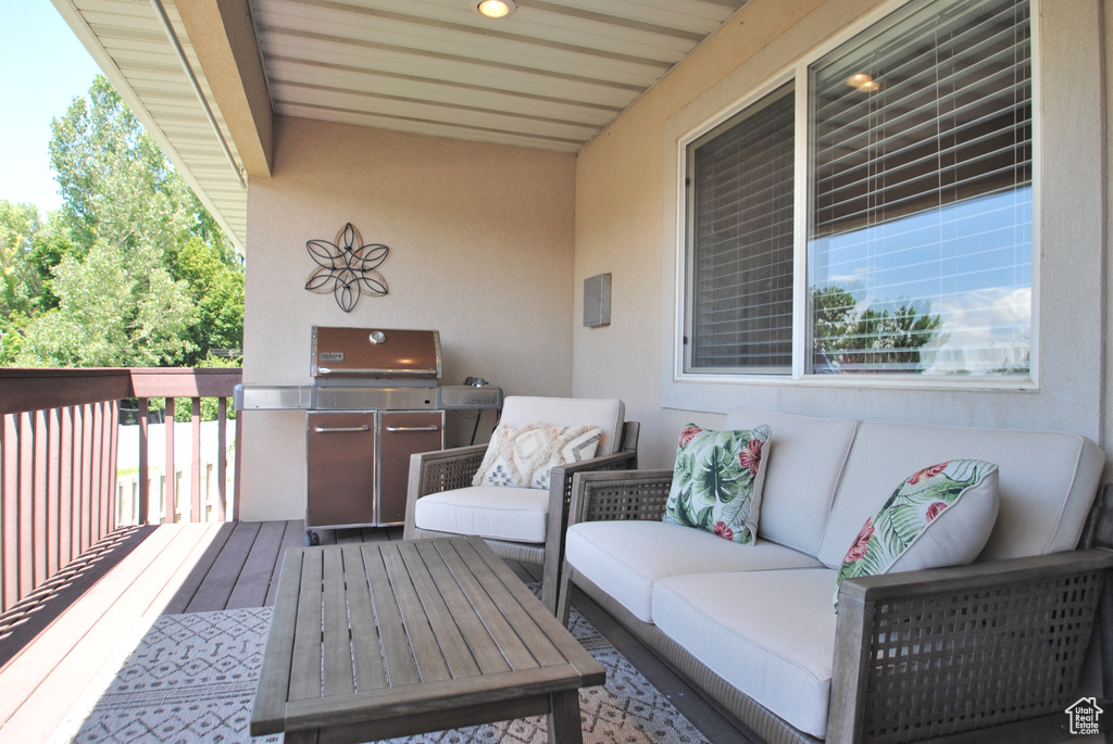 View of deck
