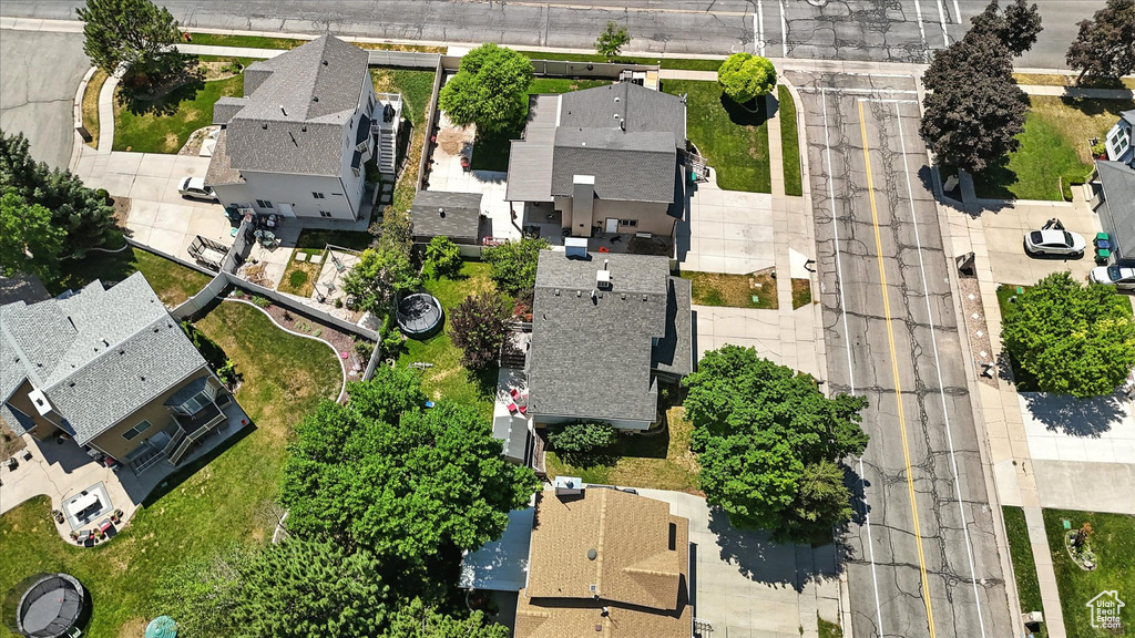 Aerial view of residential area