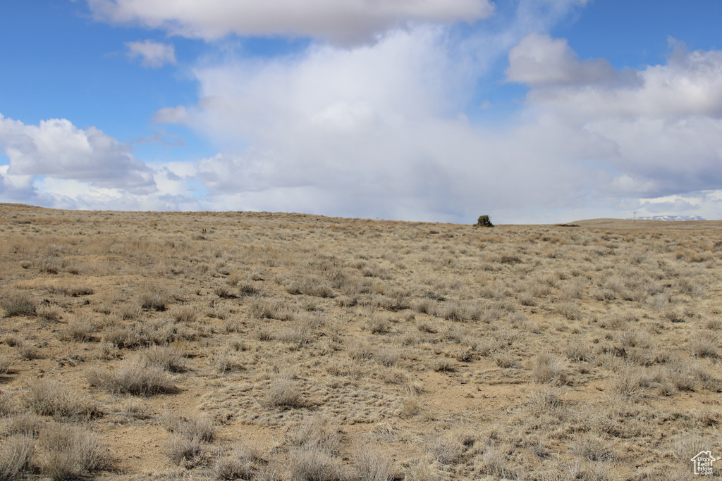 View of undeveloped land with a desert landscape