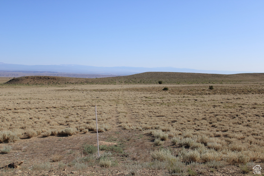 View of mountain background with rural landscape