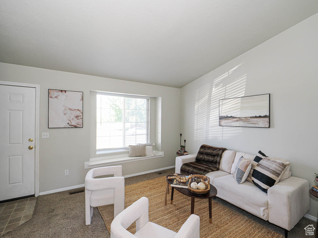 Living room featuring baseboards