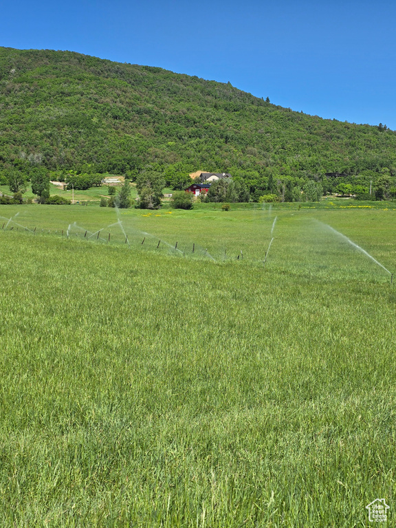 Mountain view featuring rural landscape