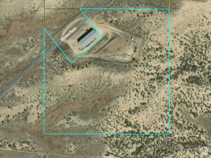 Map / location with property parcel outlined