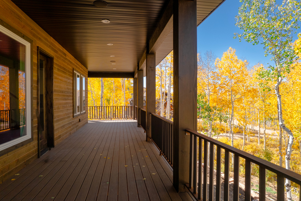 View of deck