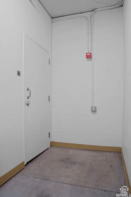 Interior space with baseboards