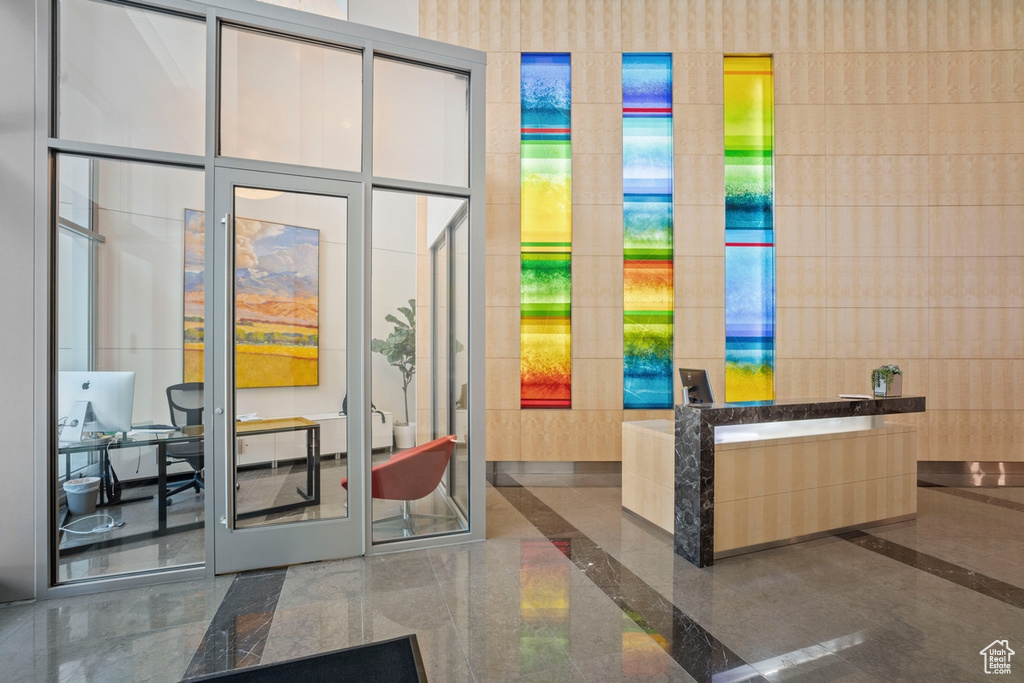 View of reception area