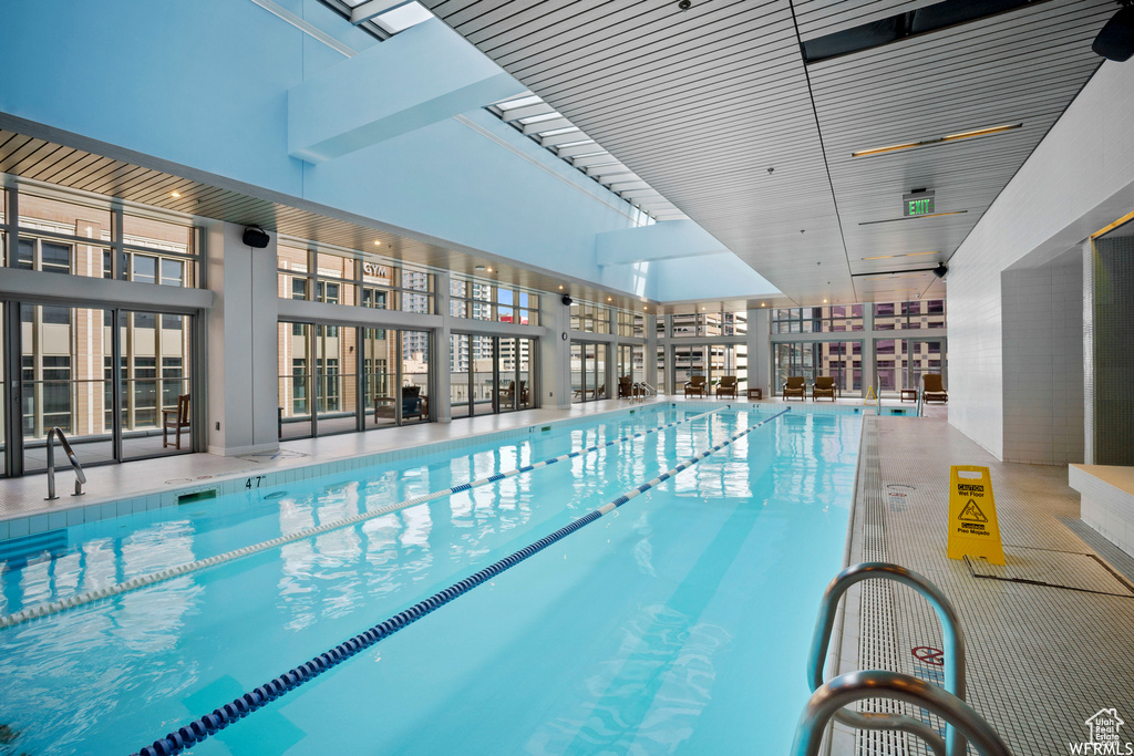 View of indoor community pool