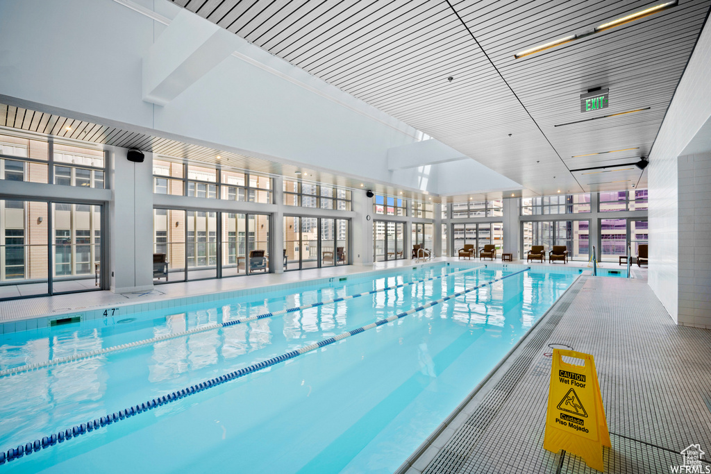 View of indoor community pool