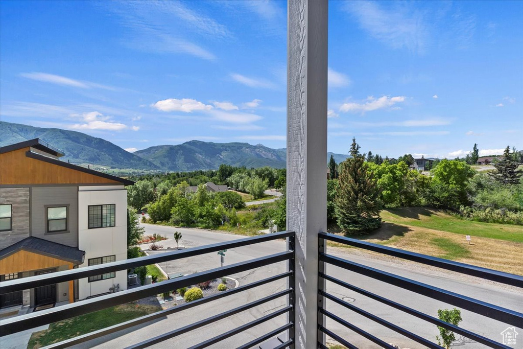View of mountain background